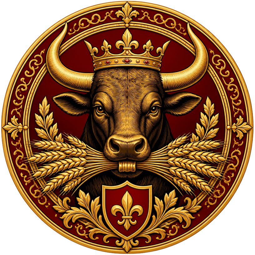 HIN Treasury — Bull of Yisrael crest, ringed with the Name